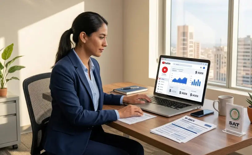 Cómo declarar ingresos de YouTube, Twitch y redes sociales ante el SAT en 2026