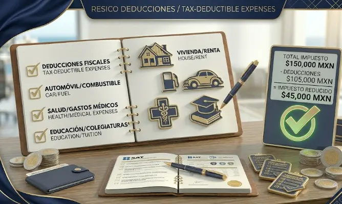 Qué gastos son deducibles ante el SAT en México (2025)